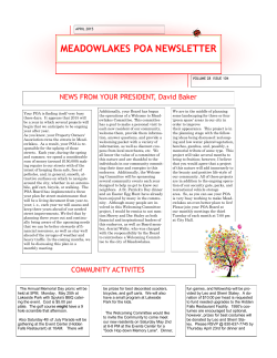April 2015 - Meadowlakes POA, 78654