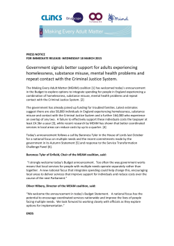 Government signals better support for adults experiencing