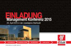 Management Konferenz 2015 - Mechatronik