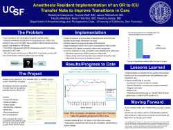 Anesthesia - UCSF Medical Education