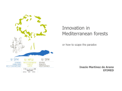EFIMED presentation - IV Mediterranean Forest Week