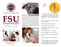 FSU Senior Health Brochure