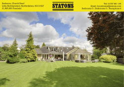 Backacre, Church Road Tel: 01707 661 144 Email