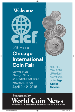 Chicago International Coin Fair Welcome