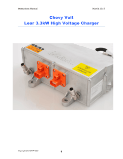 Chevy Volt Lear 3.3kW High Voltage Charger