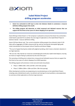 Isabel Nickel Project drilling program accelerates