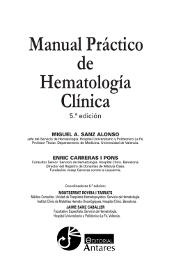 Manual PrÃ¡ctico de HematologÃ­a ClÃ­nica