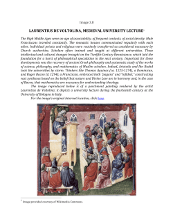 3.8 Laurentius de Voltolina, Medieval University Lecture