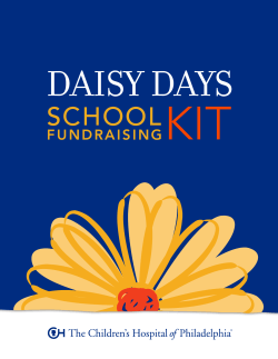 Daisy Days School Fundraising Kit