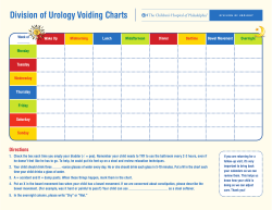 Urology Voiding Chart | The Children`s Hospital of Philadelphia