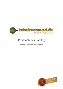 Pfeifentabak - Cigarrenversand.de