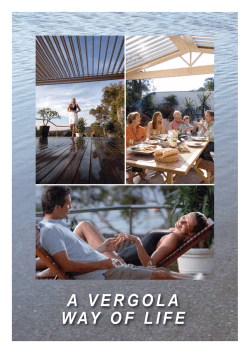 A VERGOLA WAY OF LIFE - Architecture And Design