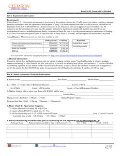 Form IS-50, Financial Certification