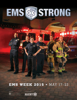 the 2015 EMS Week Planning Guide