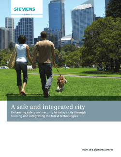 A safe and integrated city