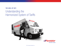 Understanding the Harmonized System of Tariffs