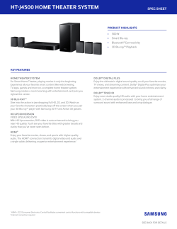 HT-J4500 HOME THEATER SYSTEM
