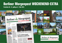 Preisliste Nr. 12 â Berliner Morgenpost WOCHENEND