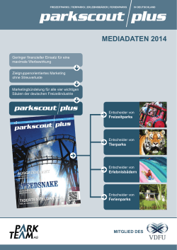 parkscout plus - Mediadaten 2014