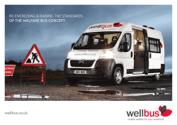 wellbus.co.uk RE-ENERGISING & RAISING THE STANDARDS OF