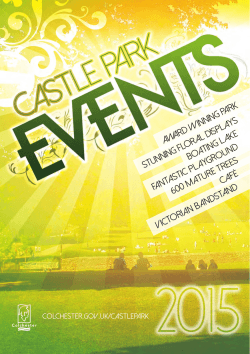Castle Park Events Leaflet 2015 Opens new window