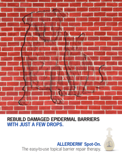 REBUILD DAMAGED EPIDERMAL BARRIERS WITH JUST A FEW
