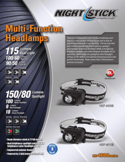 Multi-Function Headlamps Multi-Function Headlamps 115 - Hi-Line