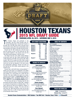 Click here to access the Houston Texans 2015 NFL Draft Guide