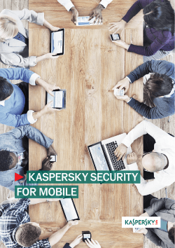 Kaspersky Security for Mobile Brochure