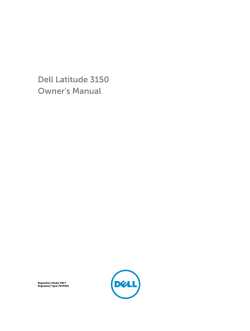 Dell Latitude 3150 Owner`s Manual
