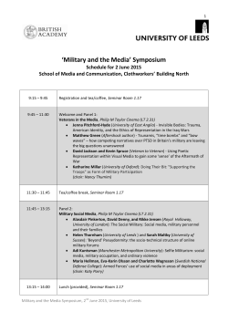 `Military and the Media` Symposium