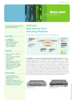 MDX2040 High-density Core Switching Platform