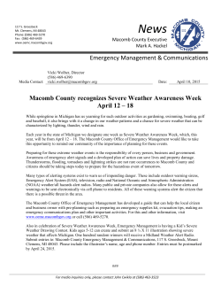 Macomb County recognizes Severe Weather Awareness Week April