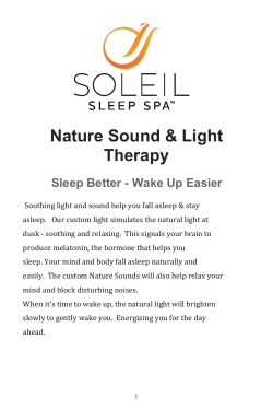 Nature Sound & Light Therapy Sleep Better - Wake