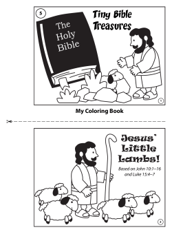 Jesus` Little Lambs coloring book