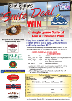 a single game Suite at Arm & Hammer Park