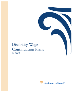 Disability Wage Continuation Plans