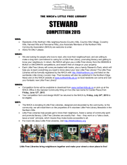 STEWARD - Northern Hills Community Association