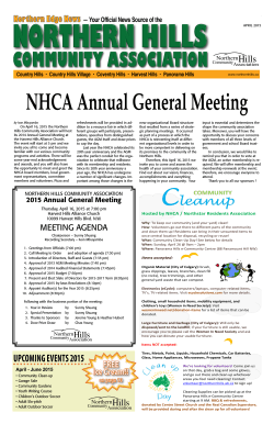 April 2015 - Northern Hills Community Association