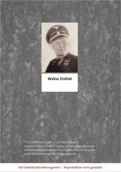 Walter Eisfeld - Offenes Archiv