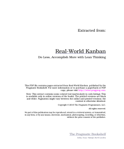 Real-World Kanban - The Pragmatic Bookshelf