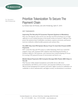 Prioritize Tokenization To Secure The Payment Chain