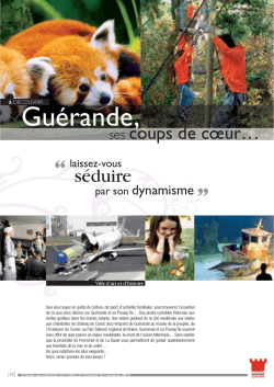 Brochure Touristique Partie Loisirs 2015