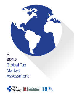 2015 Global Tax Market Assessment