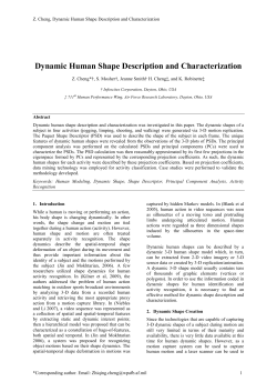 Dynamic Human Shape Description and Characterization