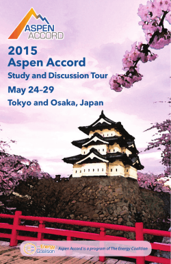 the 2015 Aspen Accord Study & Discussion Tour!