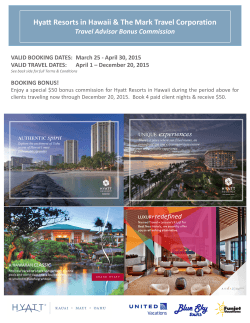 Hyatt Resorts in Hawaii & The Mark Travel Corporation