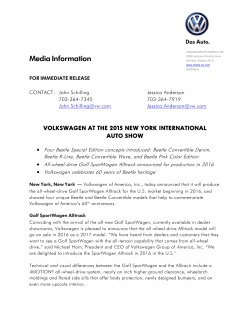 NY Show press release - Media VW