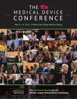 conference flyer proof 10.indd - 10x Medical Device Conference