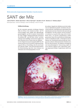 SANT der Milz - Swiss Medical Forum